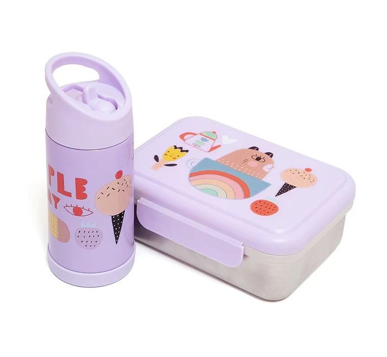 Petit Monkey - stainless steel lunchbox - apple of my eye