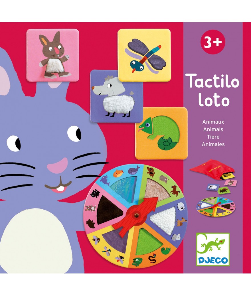 Djeco - educational games - tactilo loto - animals