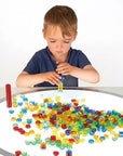 Sensory play - transparant stackable counters