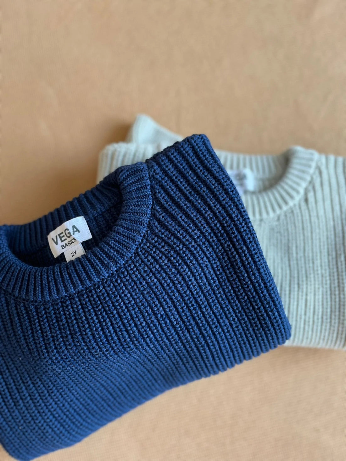 Vega Basics - cordero knit sweater - navy melange
