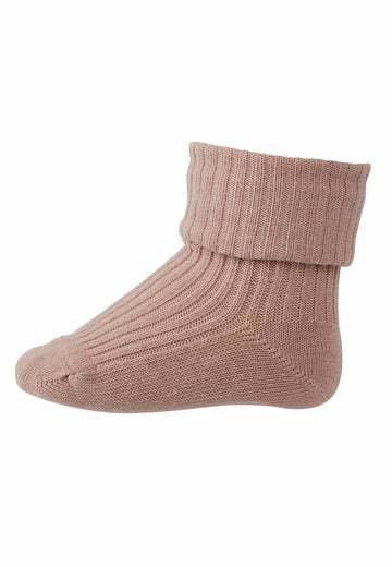 MP Denmark - cotton rib socks - 533 188 - wood rose - Hyggekids