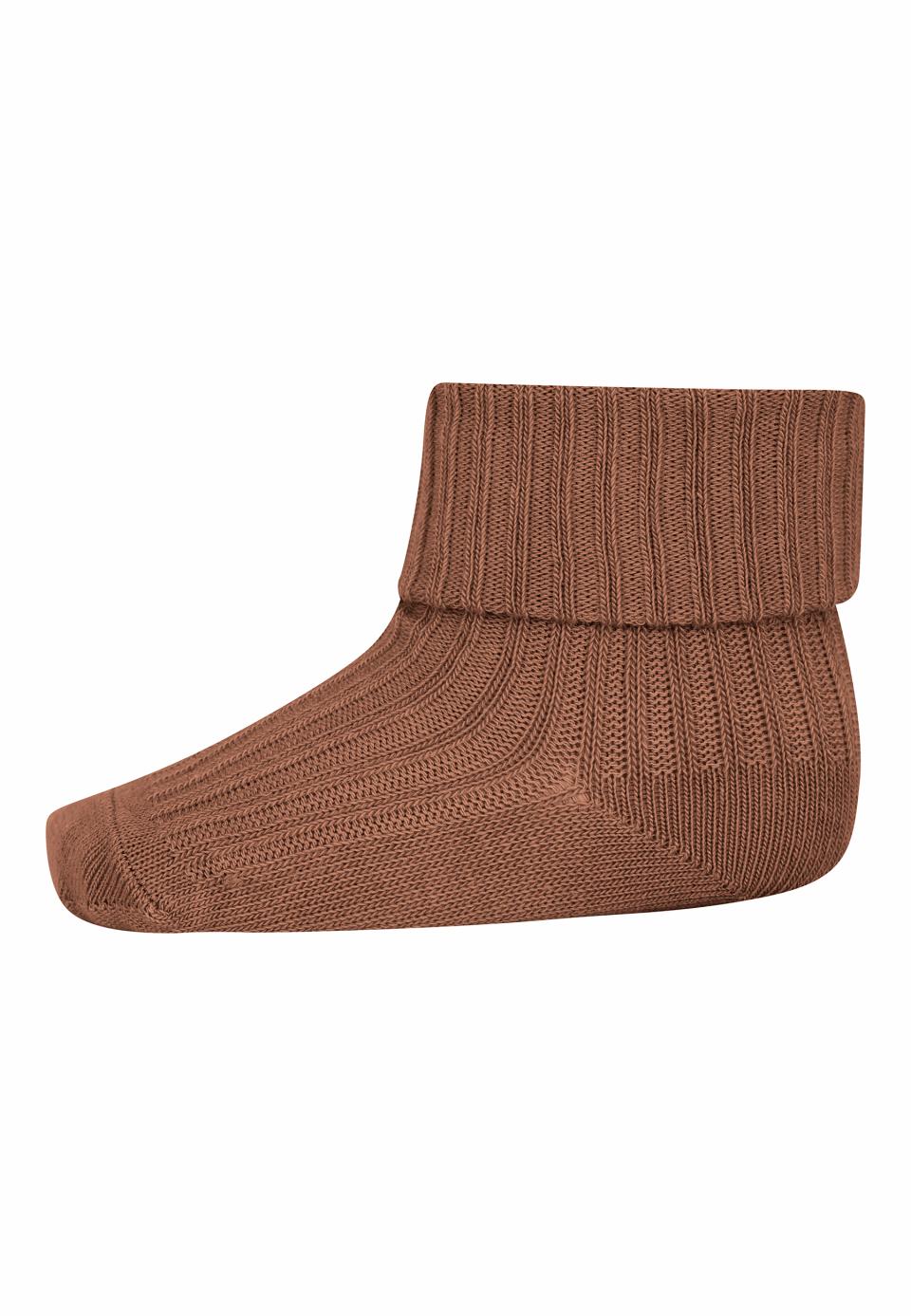 MP Denmark - cotton rib socks - 533 34 - peacan pie