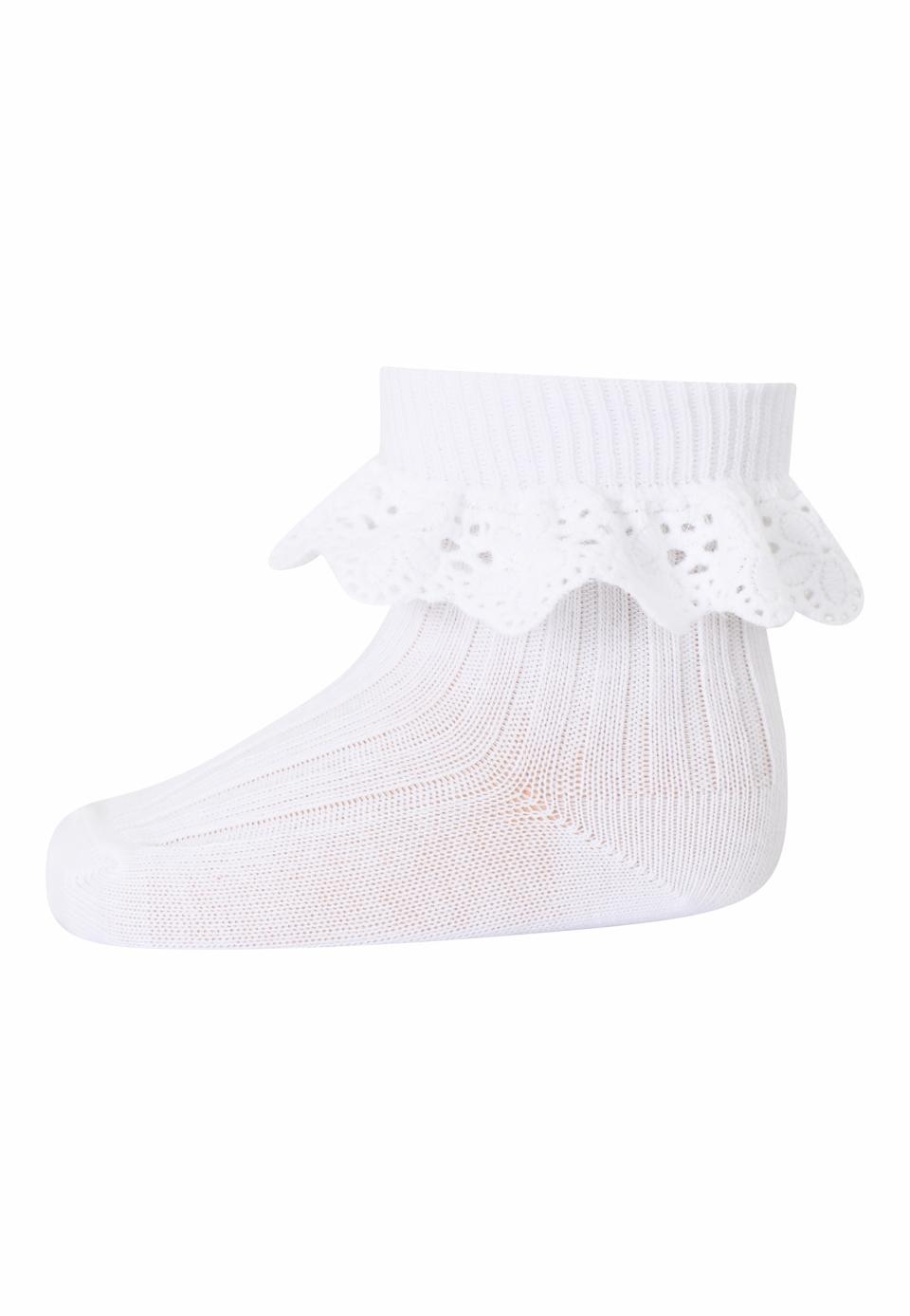 Mp Denmark - Lisa socks with lace - 57054 1 - white
