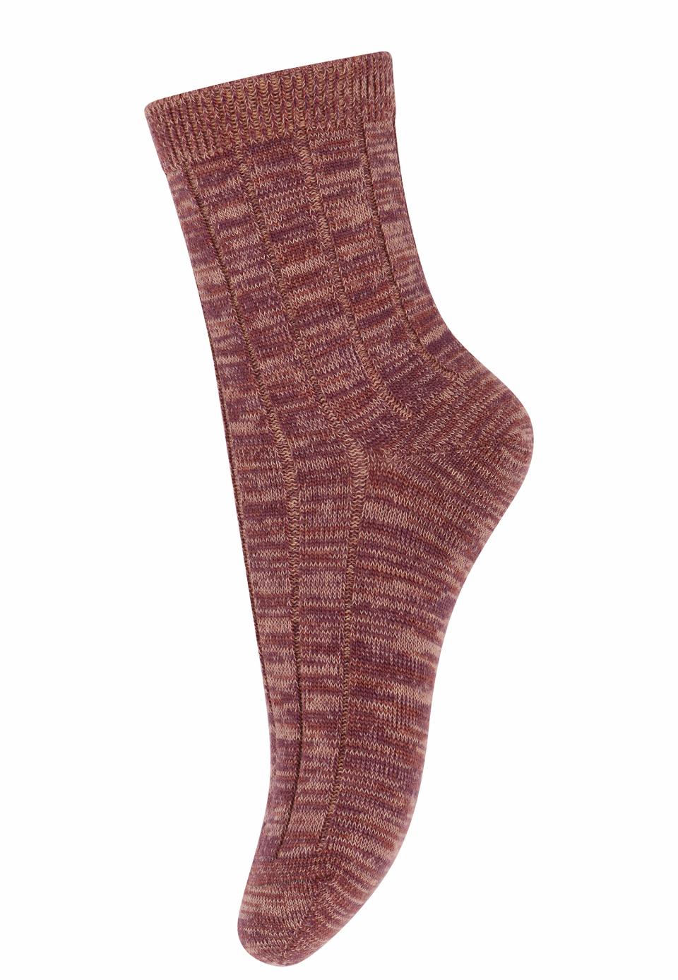 MP Denmark - Vian socks - 59053 2315 - copper brown - Hyggekids
