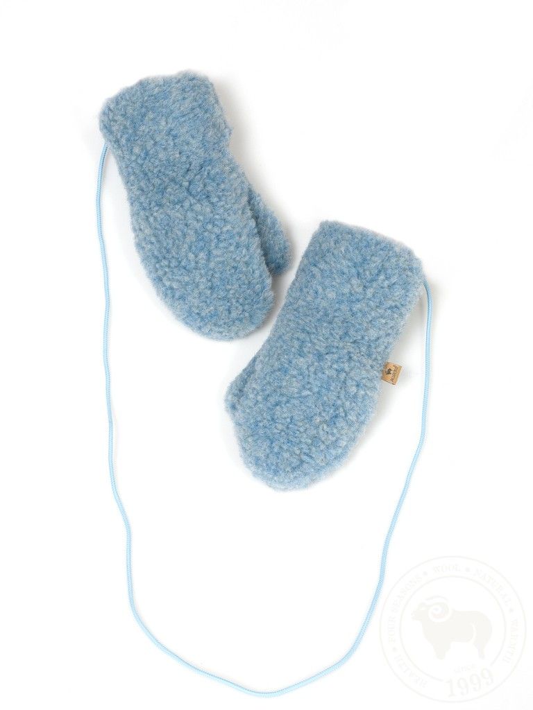 Alwero - gully - wool gloves - light blue