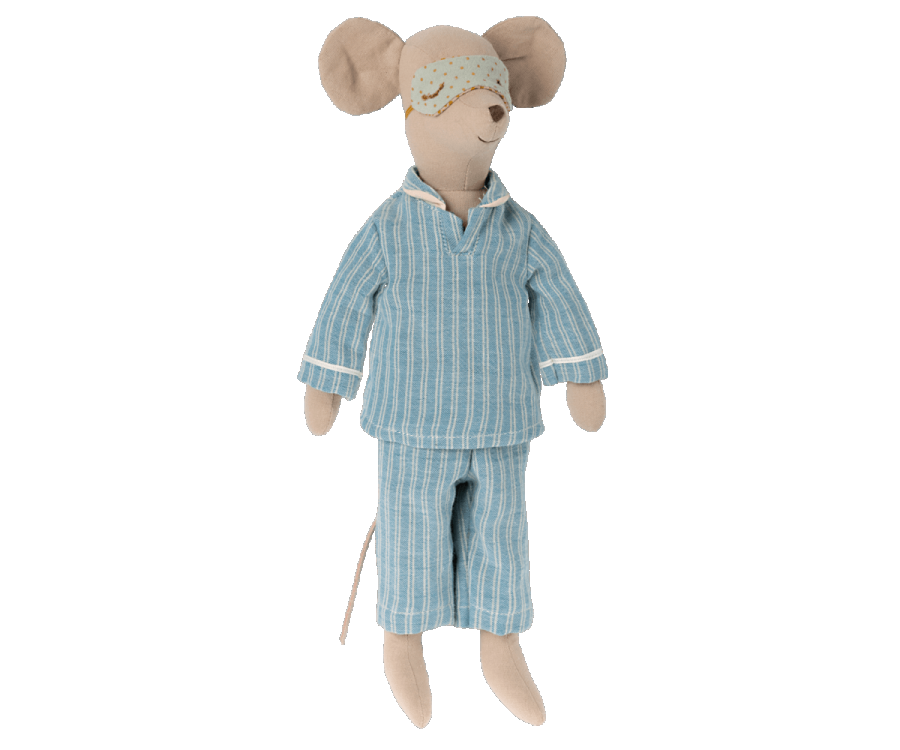 MAILEG - medium mouse with pyjama's - Hyggekids