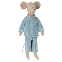 MAILEG - medium mouse with pyjama's - Hyggekids