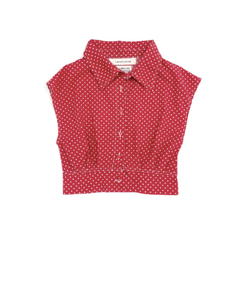 Long Live the Queen - Cropped blouse - Red Stars