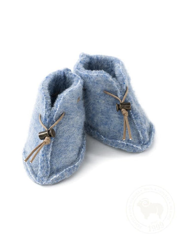 Alwero - wool booties - baby - light blue