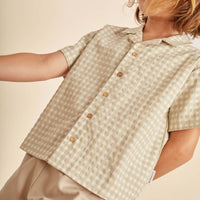 Mipounet - MATTEO VICHY SHIRT - sage