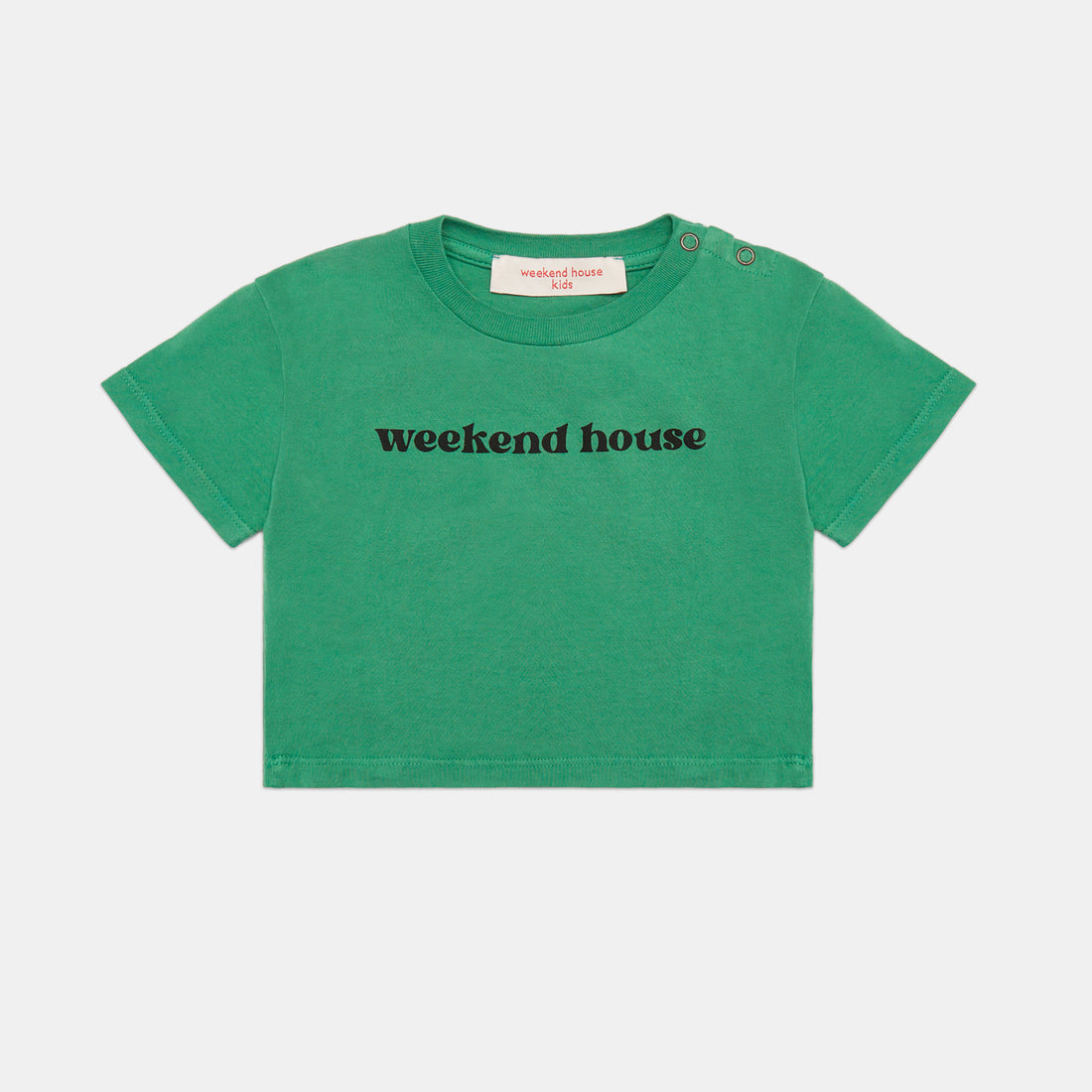 Weekend house kids - logo t-shirt - green