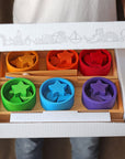 Grimm's - rainbow bowls sorting game - Hyggekids