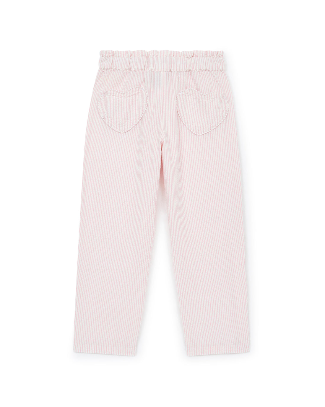 Bonton - light pants - rose stripes