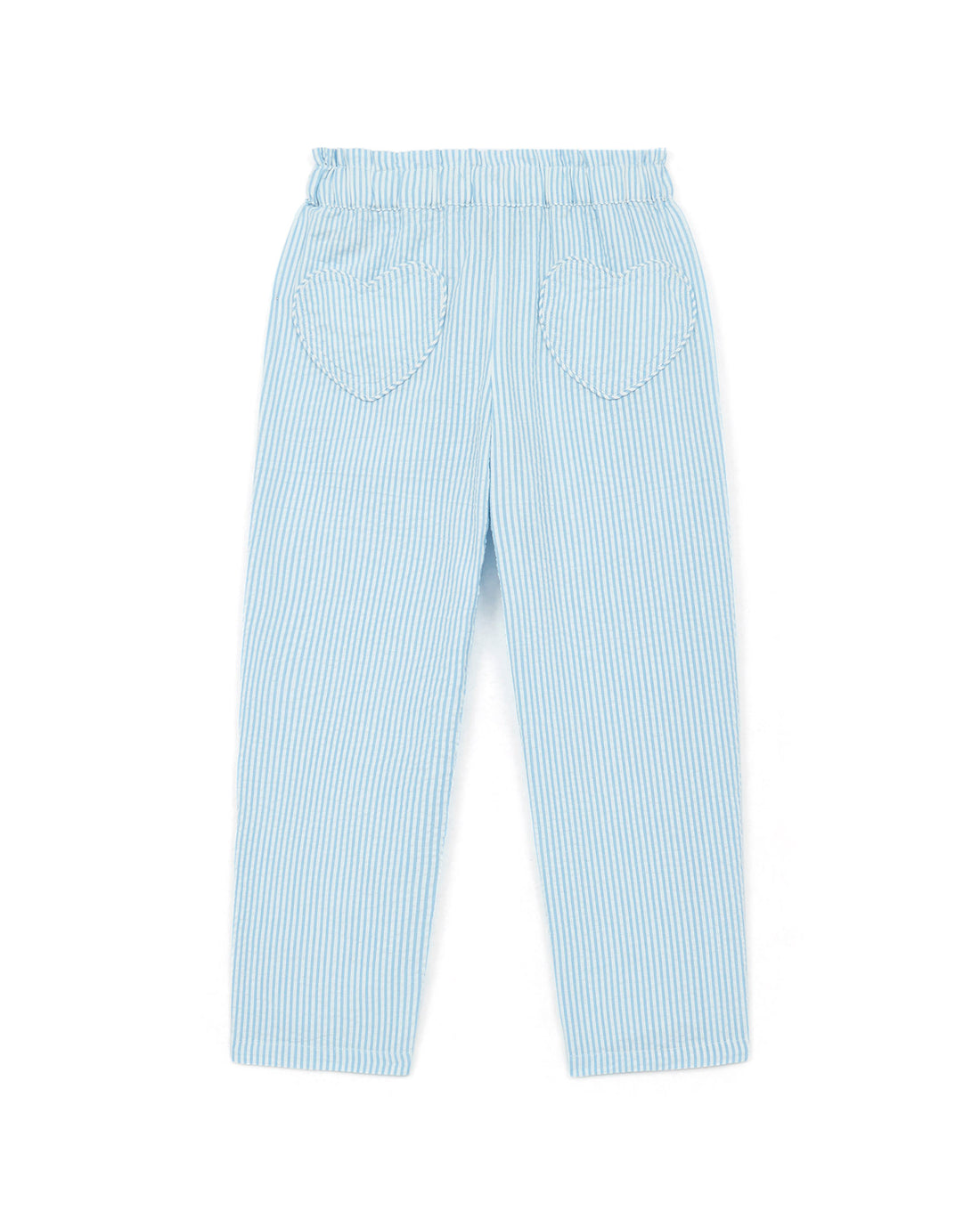 Bonton - light pants - blue stripes