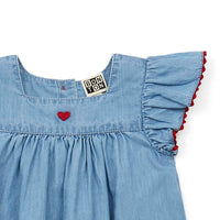 Bonton - baby dress - denim
