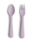 Mushie - spoon & fork - soft lilac - Hyggekids