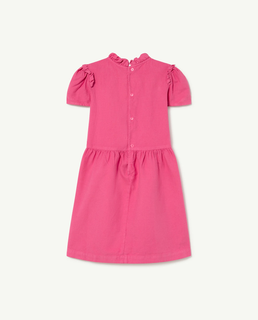 The animals observatory - tortoise kids dress - pink