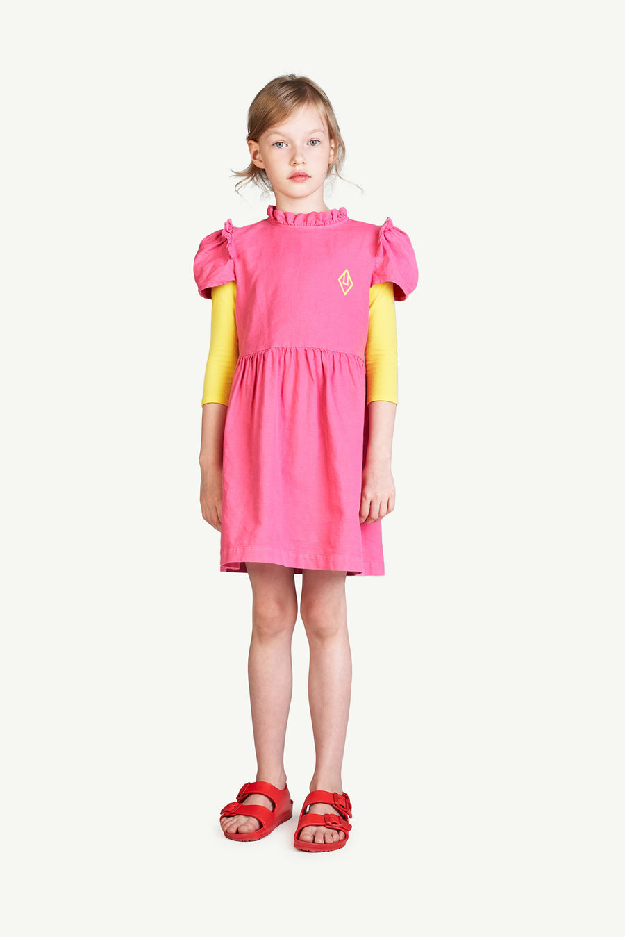 The animals observatory - tortoise kids dress - pink