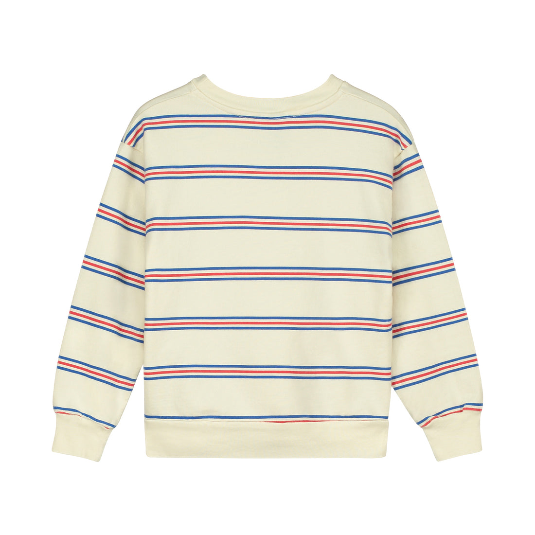 Bonmot - sweatshirt stripes ms wave - ivory