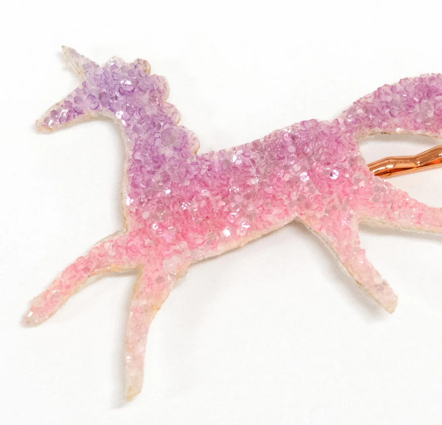 Meri Meri - glittery unicorn hair slides