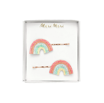 Meri Meri - sparkly rainbow hair slides