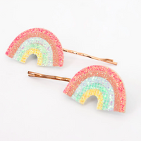 Meri Meri - sparkly rainbow hair slides