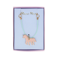 Meri Meri - enamel unicorn necklace