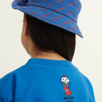 Weekend house kids - logo sun hat - blue