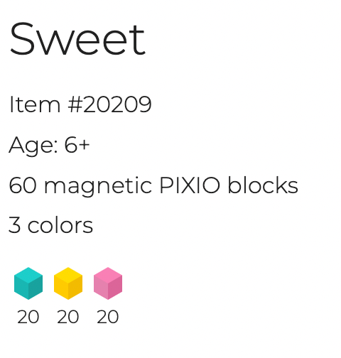 Pixio - Abstract sweet  - 60 BLOCKS