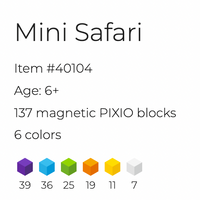Pixio - mini safari - 137 blocks