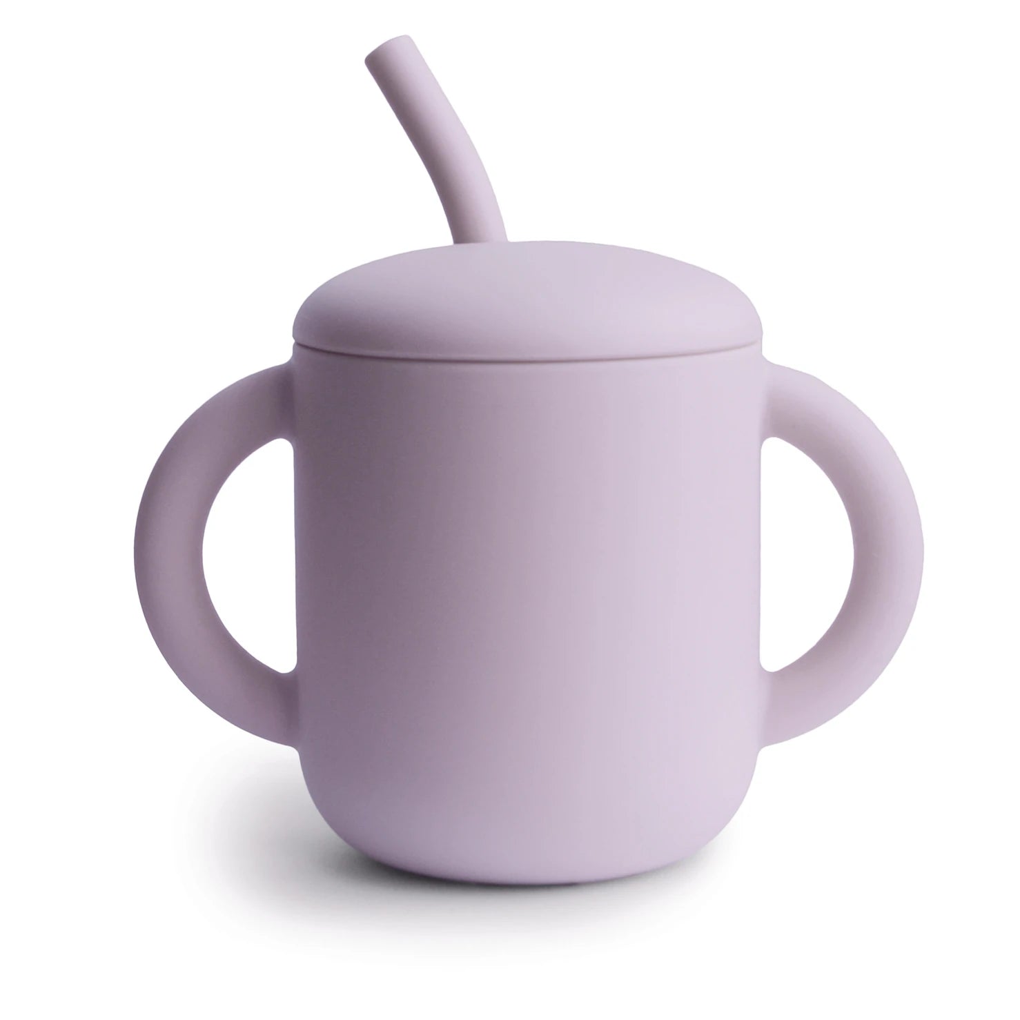 Mushie - training cup + straw - soft lilac - Hyggekids