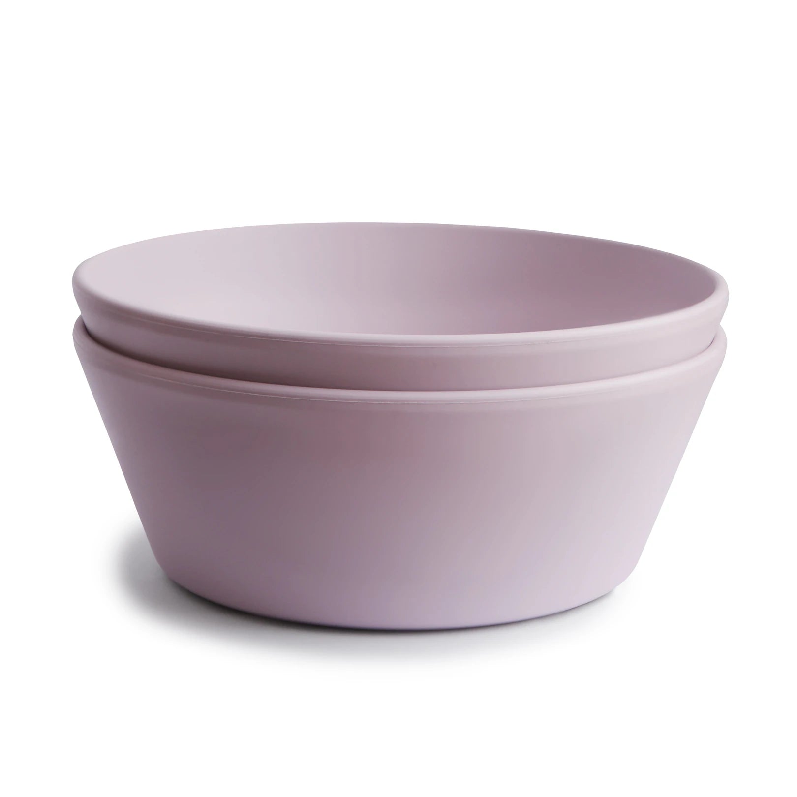 Mushie - round bowls (2PCS) - soft lilac - Hyggekids