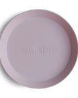 Mushie - round plates (2PCS) - soft lilac - Hyggekids