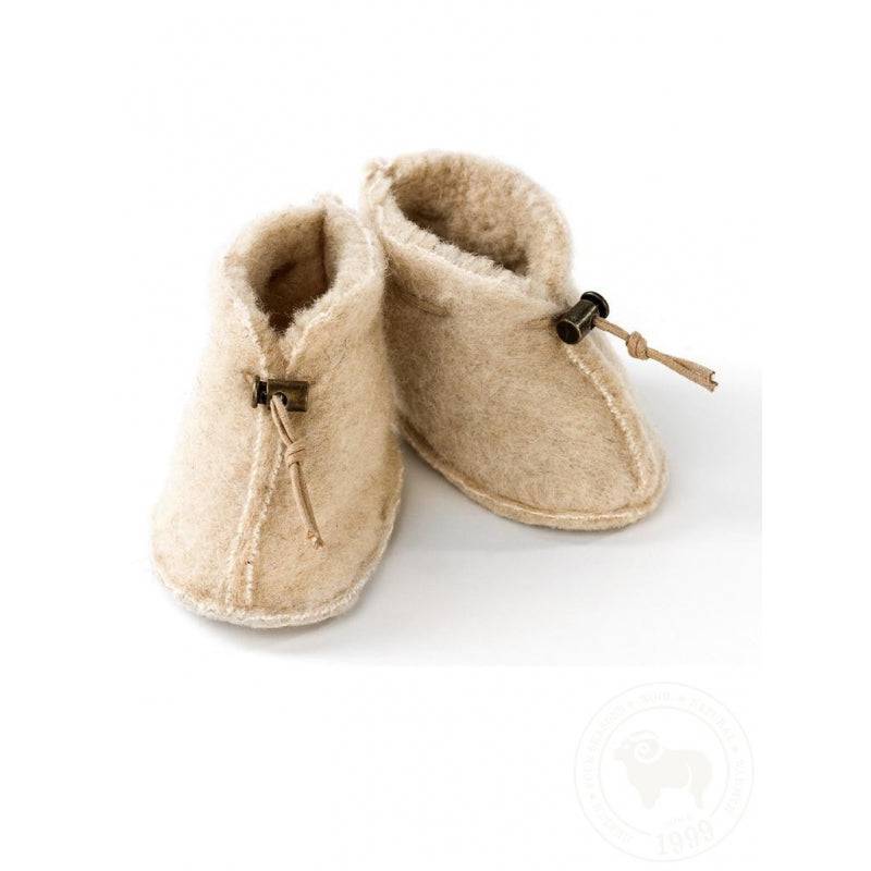 Alwero - wool booties - baby - beige - Hyggekids