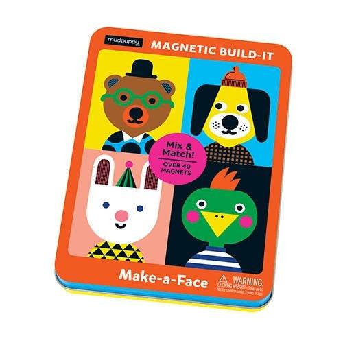 Mudpuppy - magnetic tins - make-a-face - Hyggekids