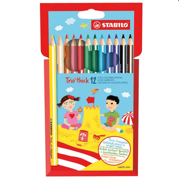 Stabilo - trio thick - 12 coloring pencils - Hyggekids
