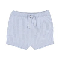 Buho - NB rib knit shorts - baby blue