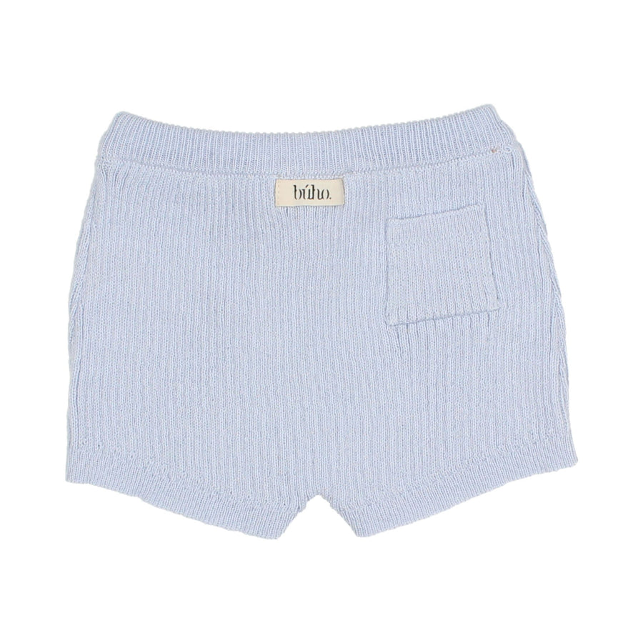 Buho - NB rib knit shorts - baby blue