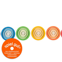 grapat - 24 rainbow nest rings (20-216) - Hyggekids