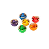 grapat - 6 bowls & 36 marbles (15-106) - Hyggekids