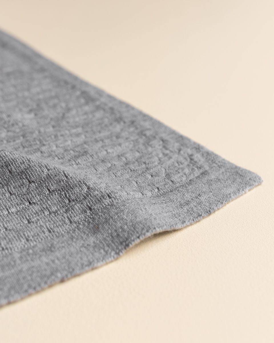 Hvid - Blanket - frankie - grey melange - Hyggekids