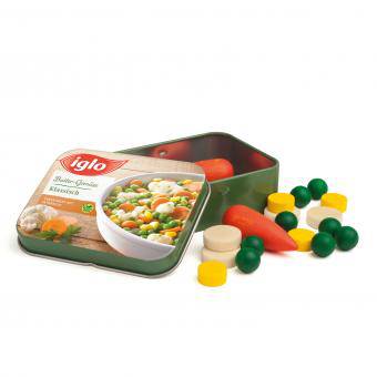 Grocery Shop - Vegetables Iglo in a tin - Hyggekids