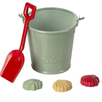 Maileg - beach set - shovel, bucket & shells - Hyggekids