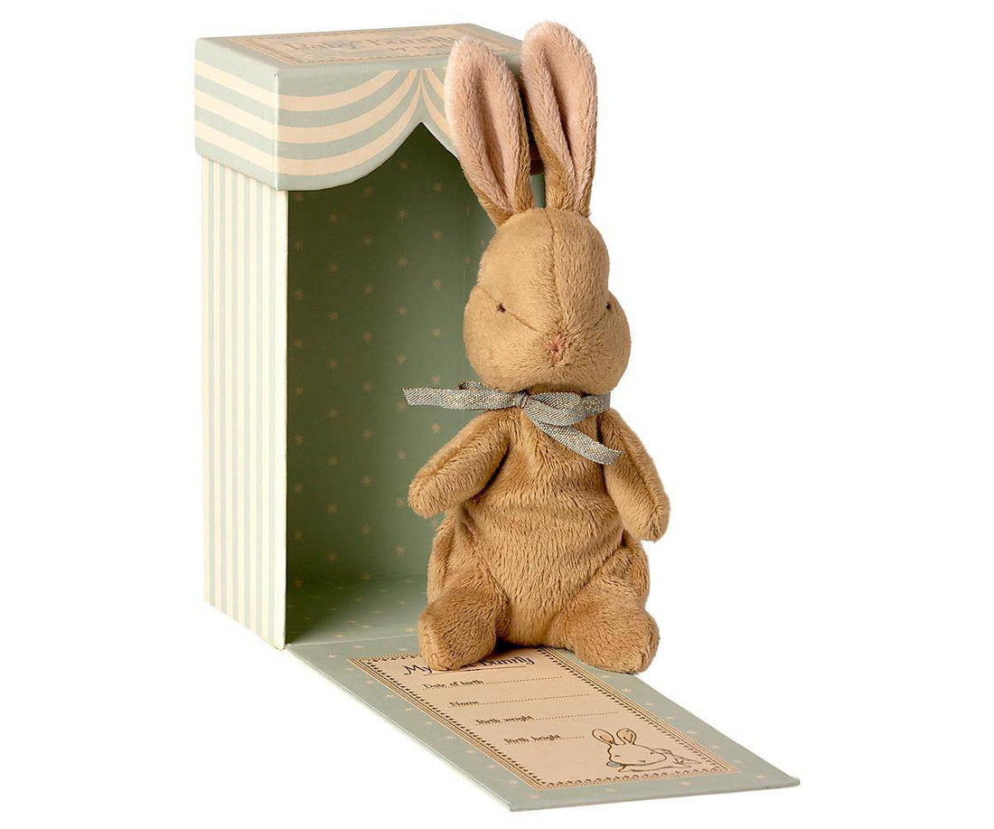 MAILEG - My first bunny in box - light blue - Hyggekids