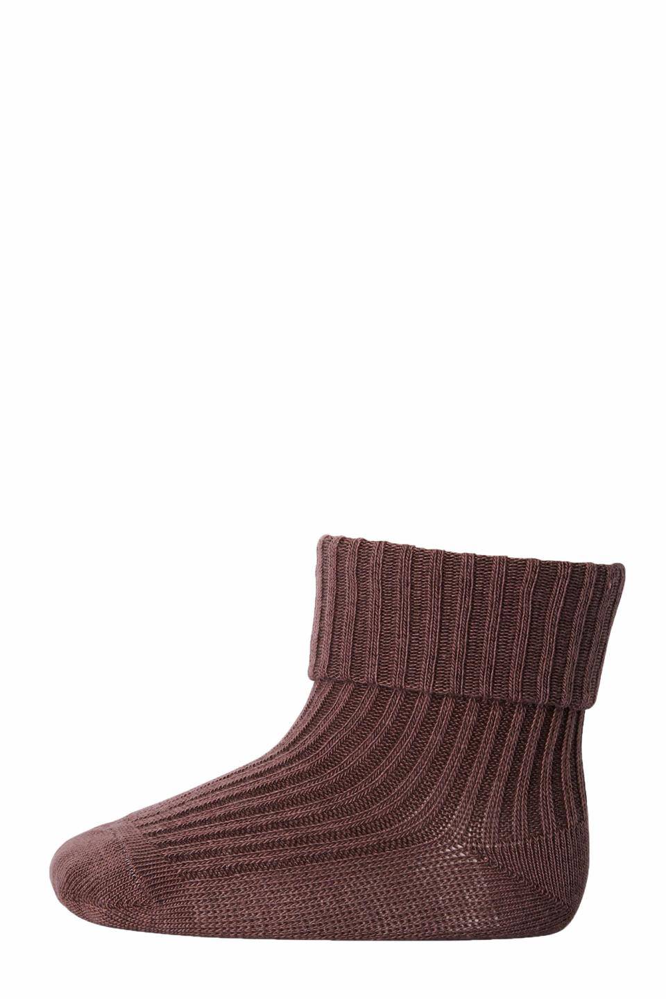 MP Denmark - cotton rib socks - 10-533-0 76 - brown sienna - Hyggekids