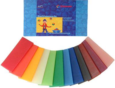 Stockmar bijenkneedwax in 12 kleuren - Hyggekids