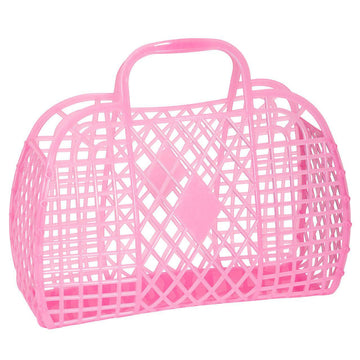 Sunjellies - retro basket - large - neon pink - Hyggekids