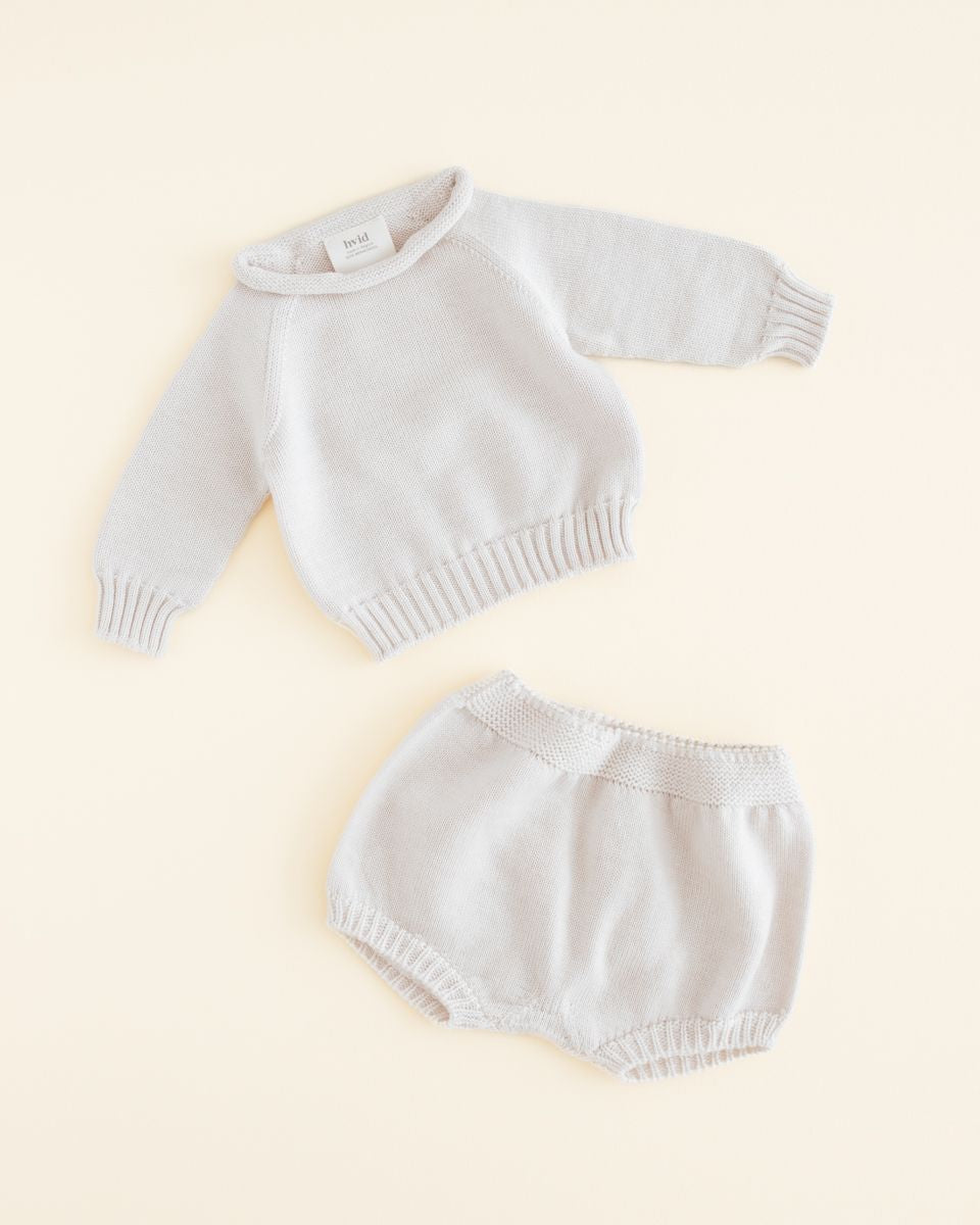 Hvid - wool bloomers - ginny - offwhite - Hyggekids